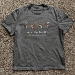 Grey National Geographic Beatles T-Shirt